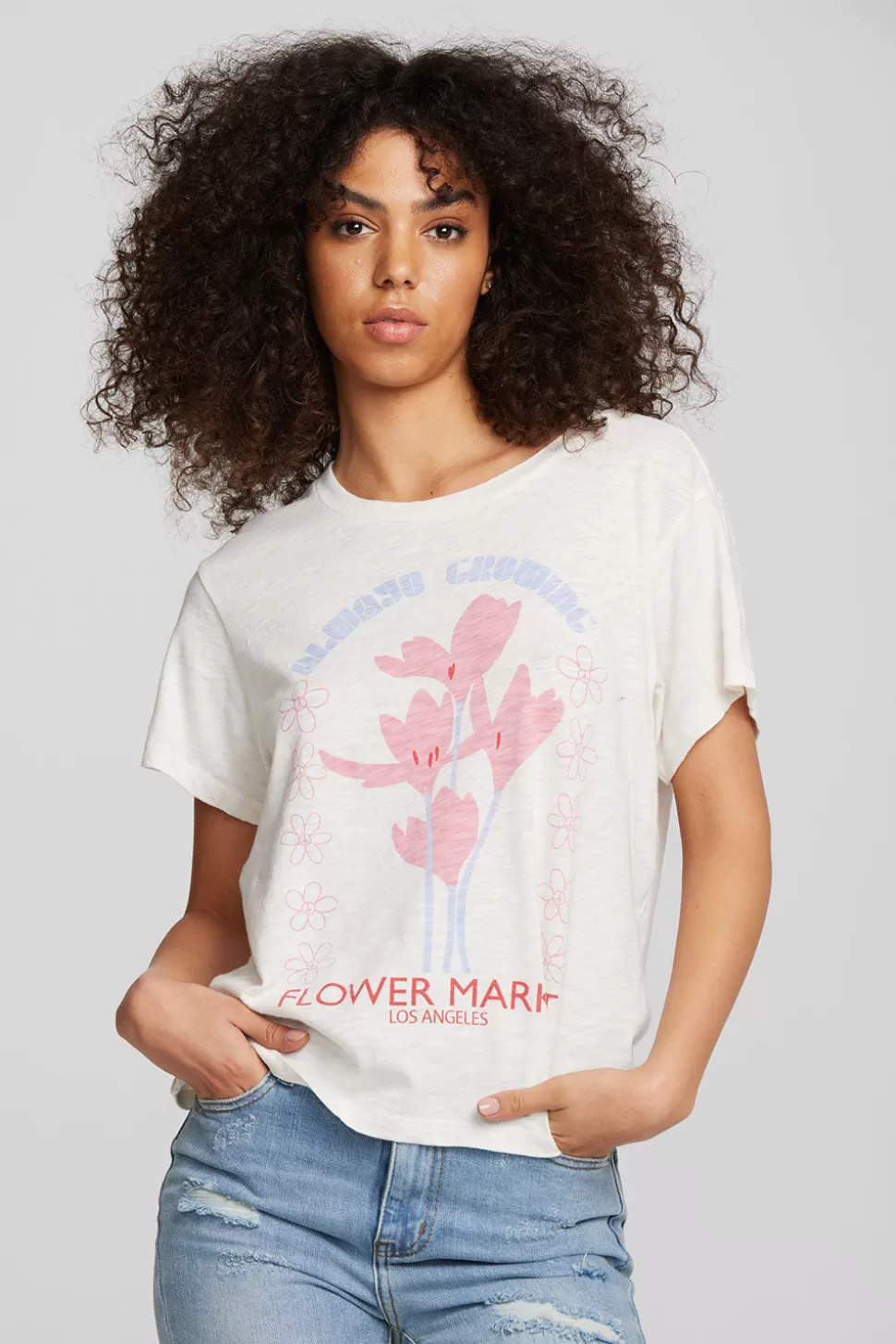 Chaser Brand Flower Market Tee Fashion