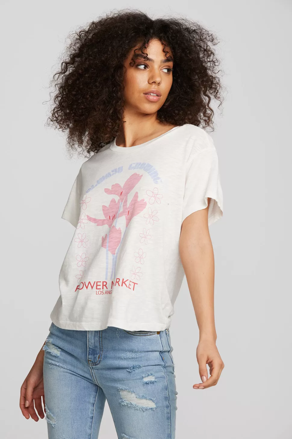 Chaser Brand Flower Market Tee Fashion