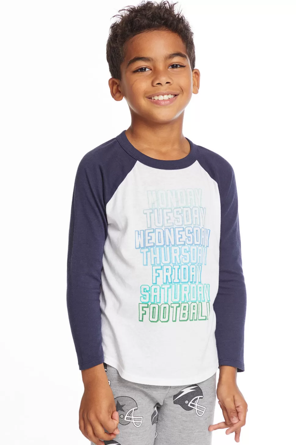 Chaser Brand Football Sunday Boys Long Sleeve Fashion