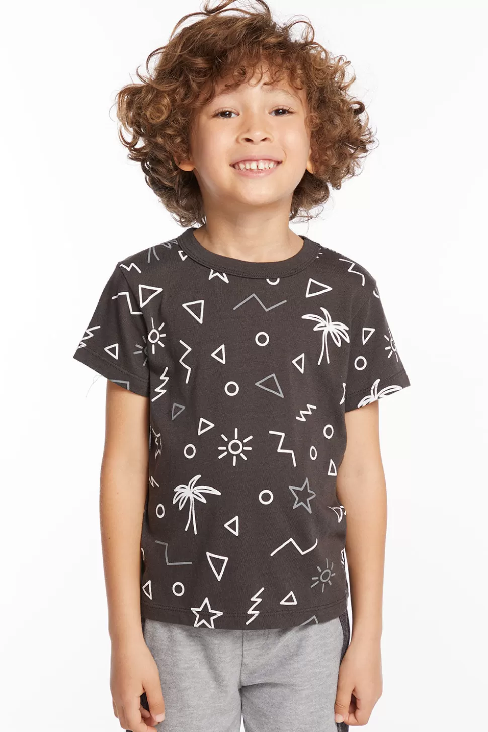 Chaser Brand Geo Palms Boys Tee Flash Sale