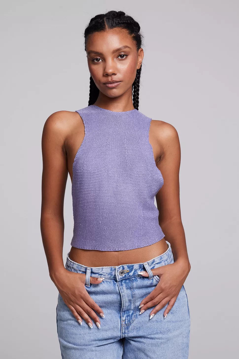 Chaser Brand Giana Violet Tank Top Sale