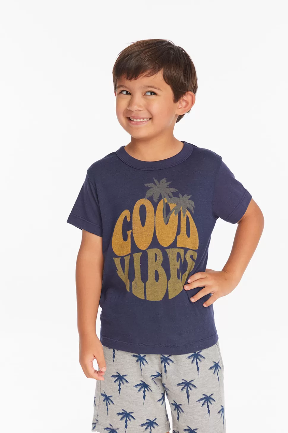 Chaser Brand Good Vibes Boys Tee New