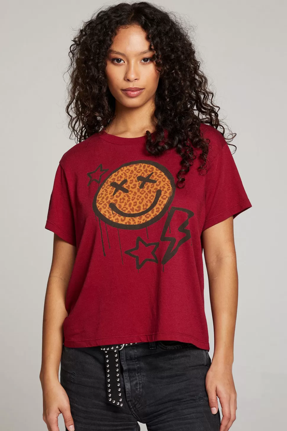 Chaser Brand Graffiti Smile Tee Clearance