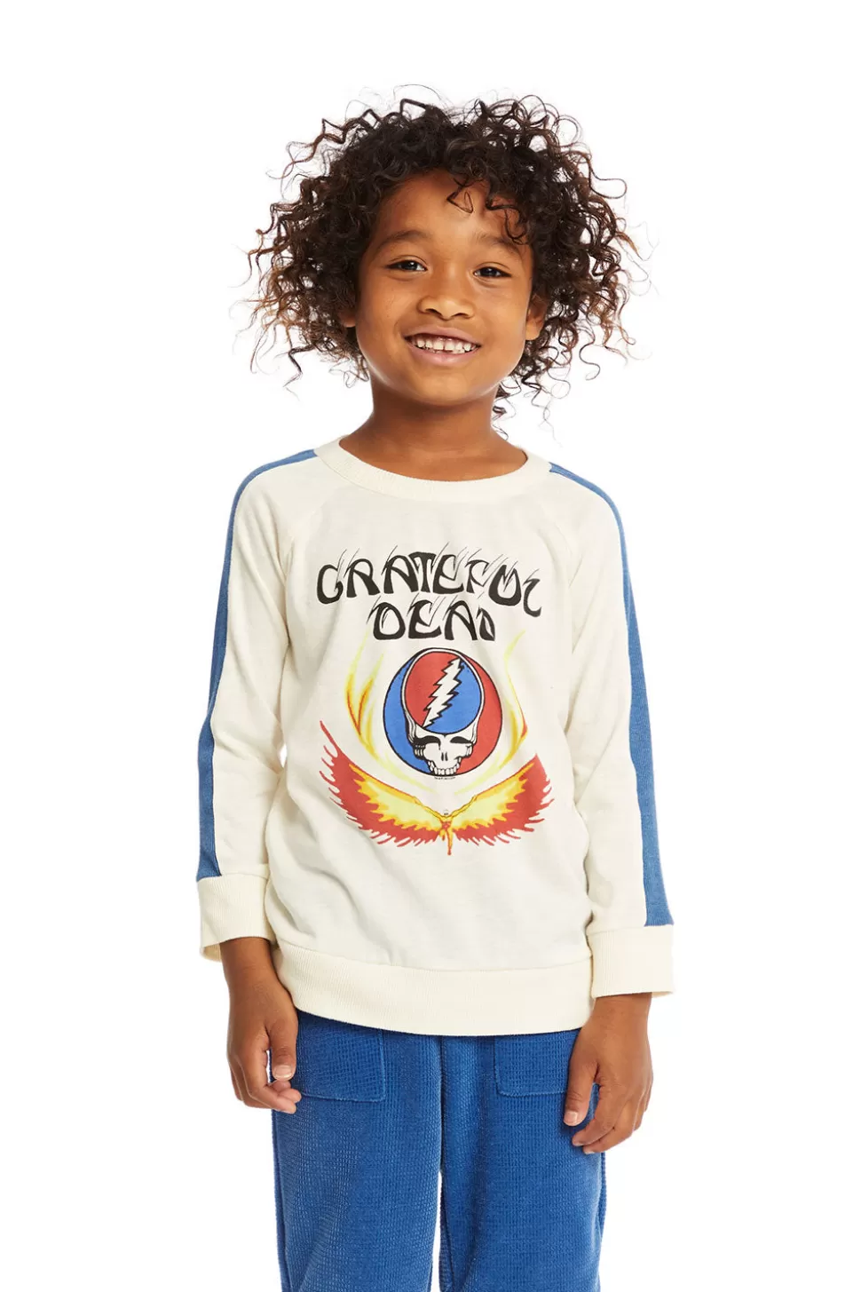 Chaser Brand Grateful Dead Skull And Wings Long Sleeve Fashion