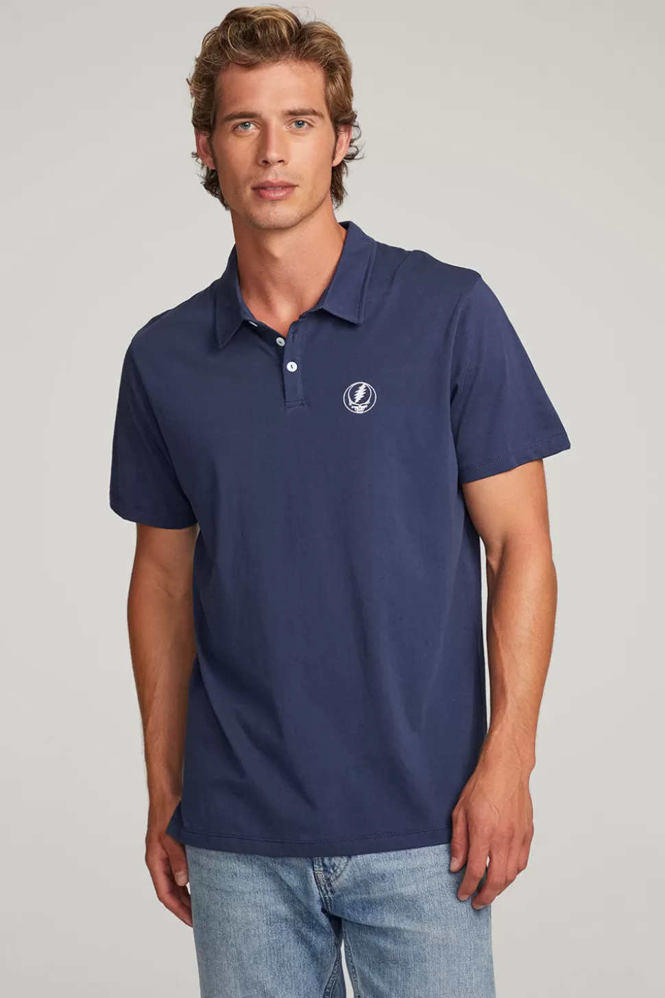 Chaser Brand Grateful Dead Steal Your Face Polo Shirt Shop