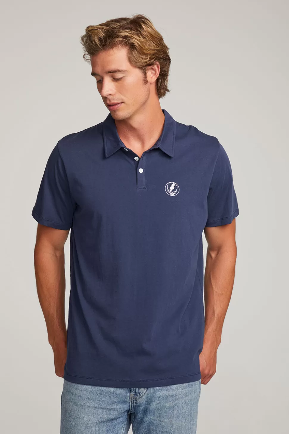 Chaser Brand Grateful Dead Steal Your Face Polo Shirt Shop