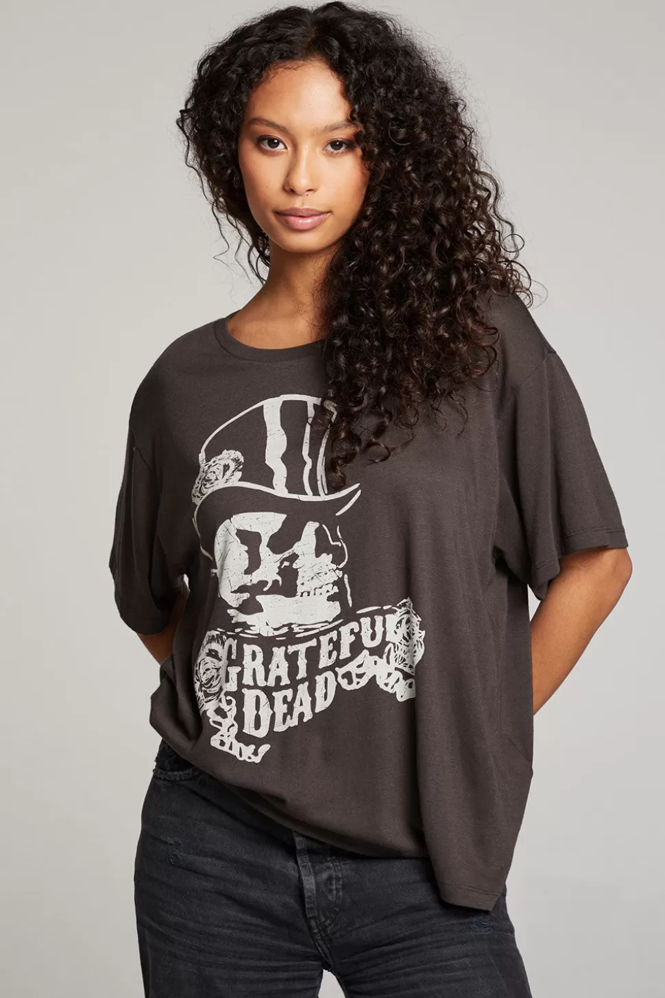 Chaser Brand Grateful Dead Top Hat Skull Tee Clearance