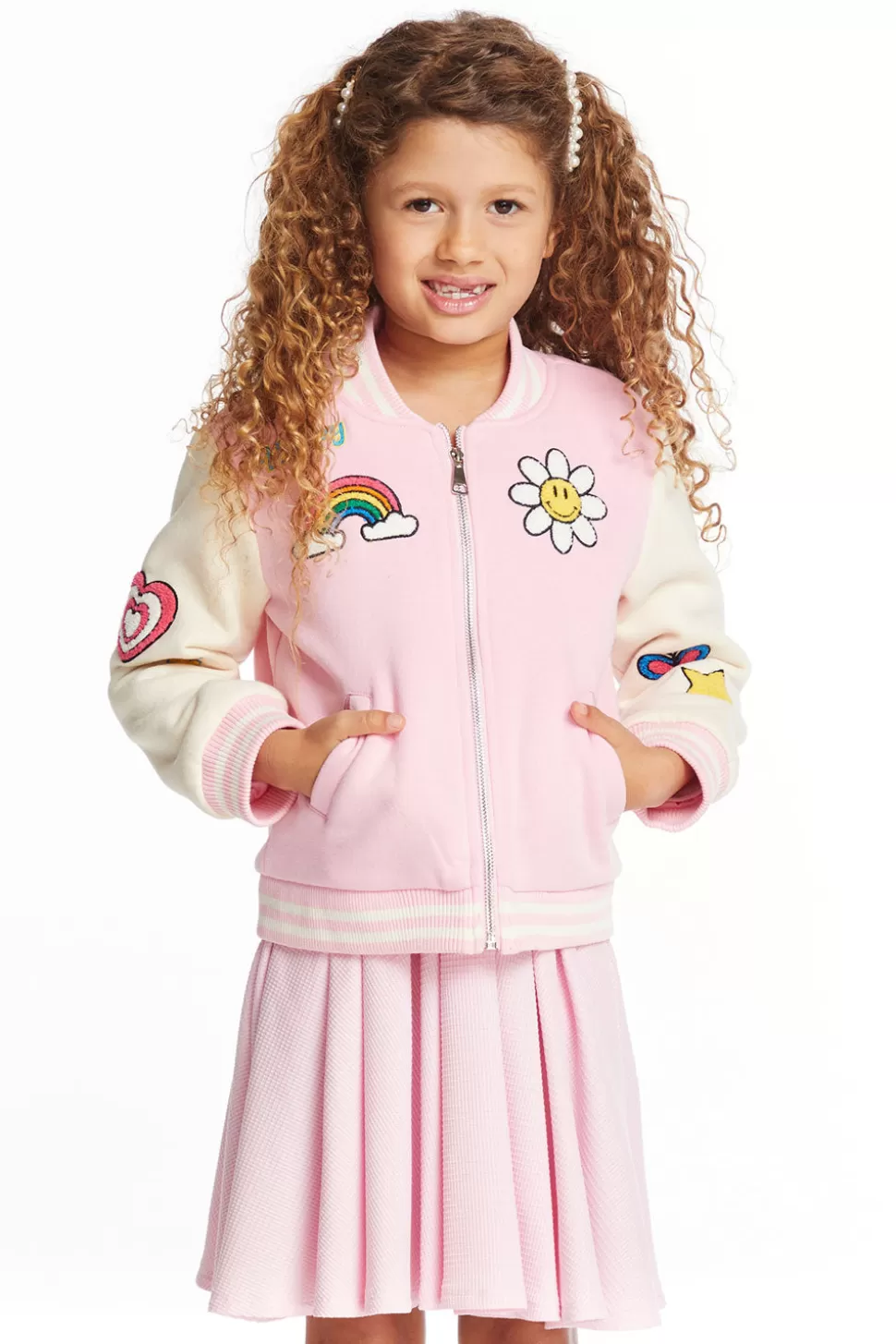 Chaser Brand Groovy Girls Bomber Jacket Best Sale