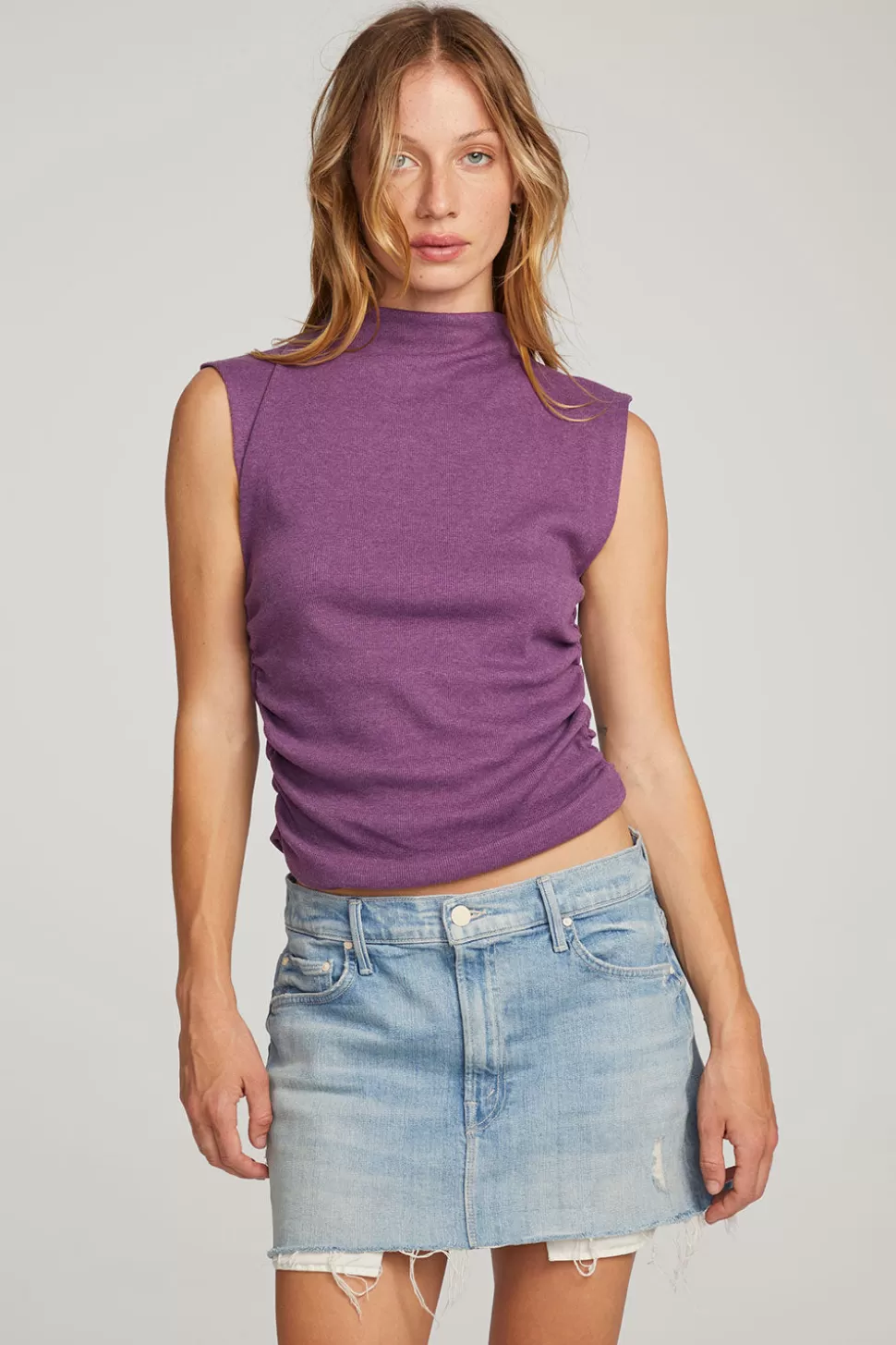 Chaser Brand Haileyy Eggplant Tank Top Sale