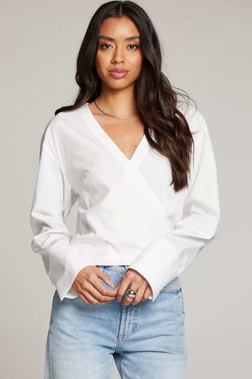 Chaser Brand Haleyy White Blouse Store