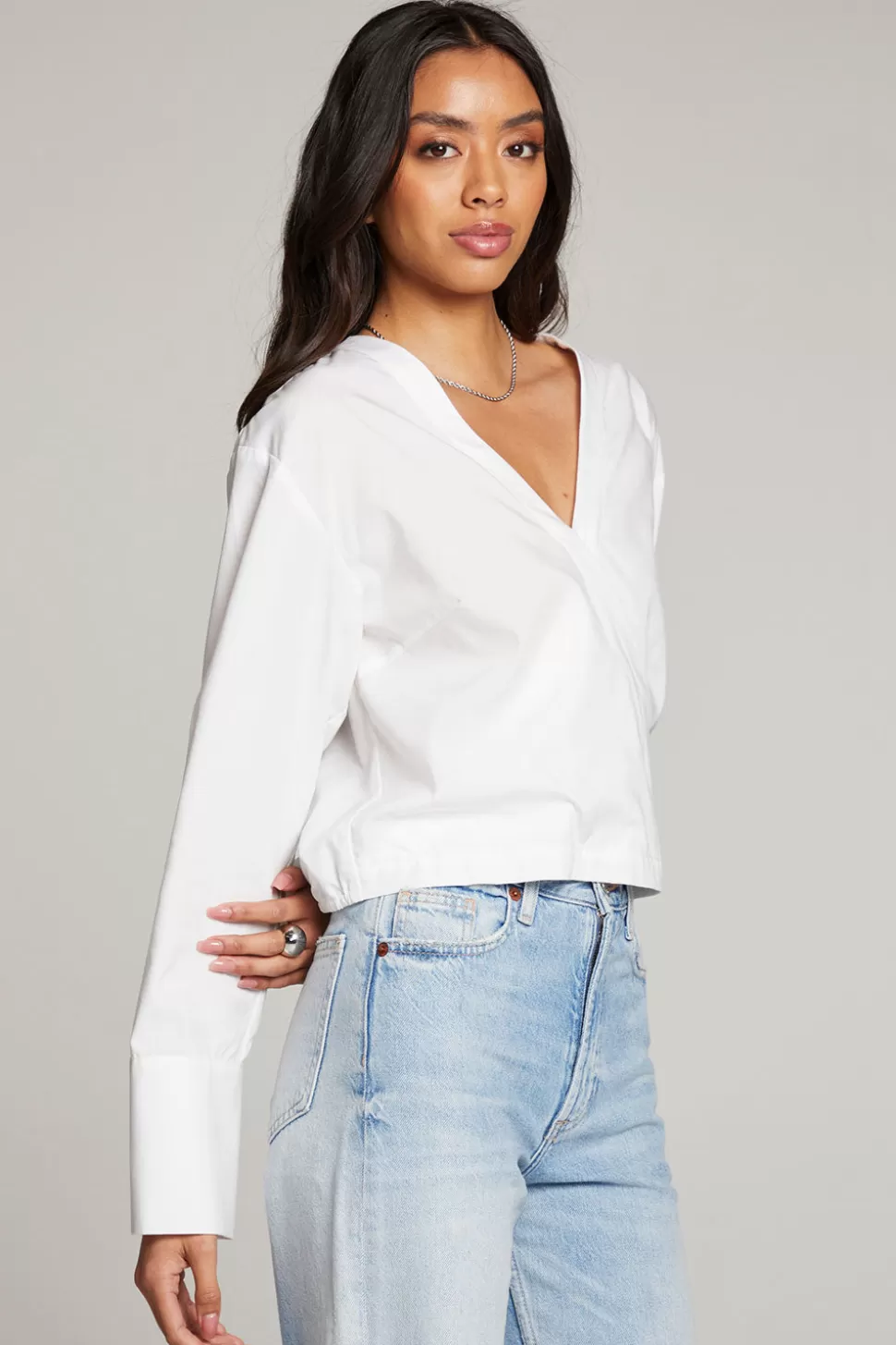 Chaser Brand Haleyy White Blouse Store