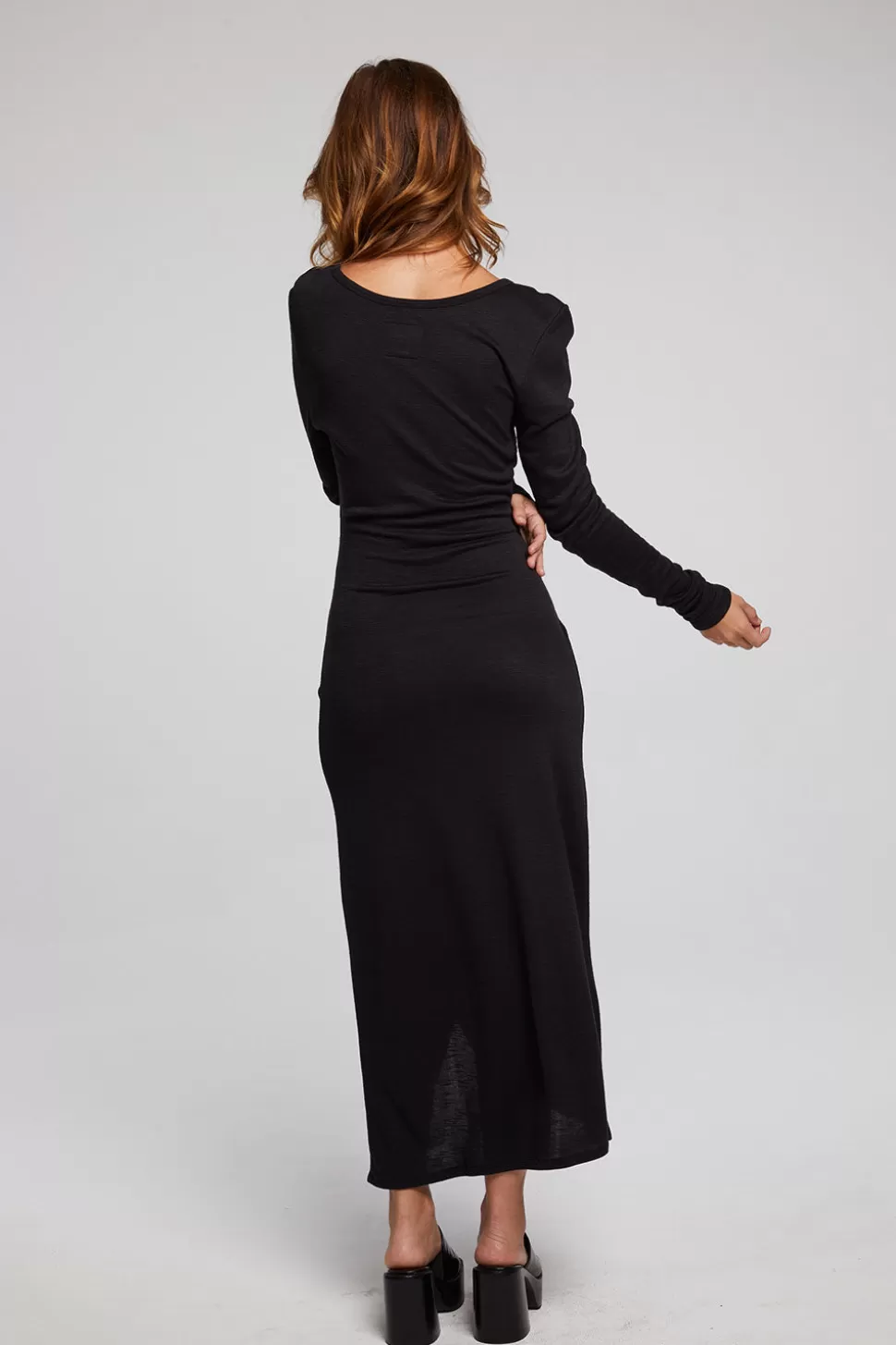 Chaser Brand Harmony Licorice Midi Dress Clearance