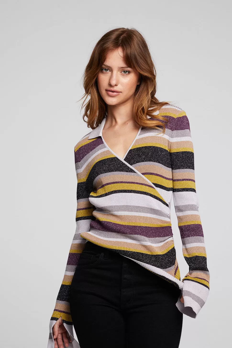 Chaser Brand Harper Haight Street Stripe Long Sleeve Best