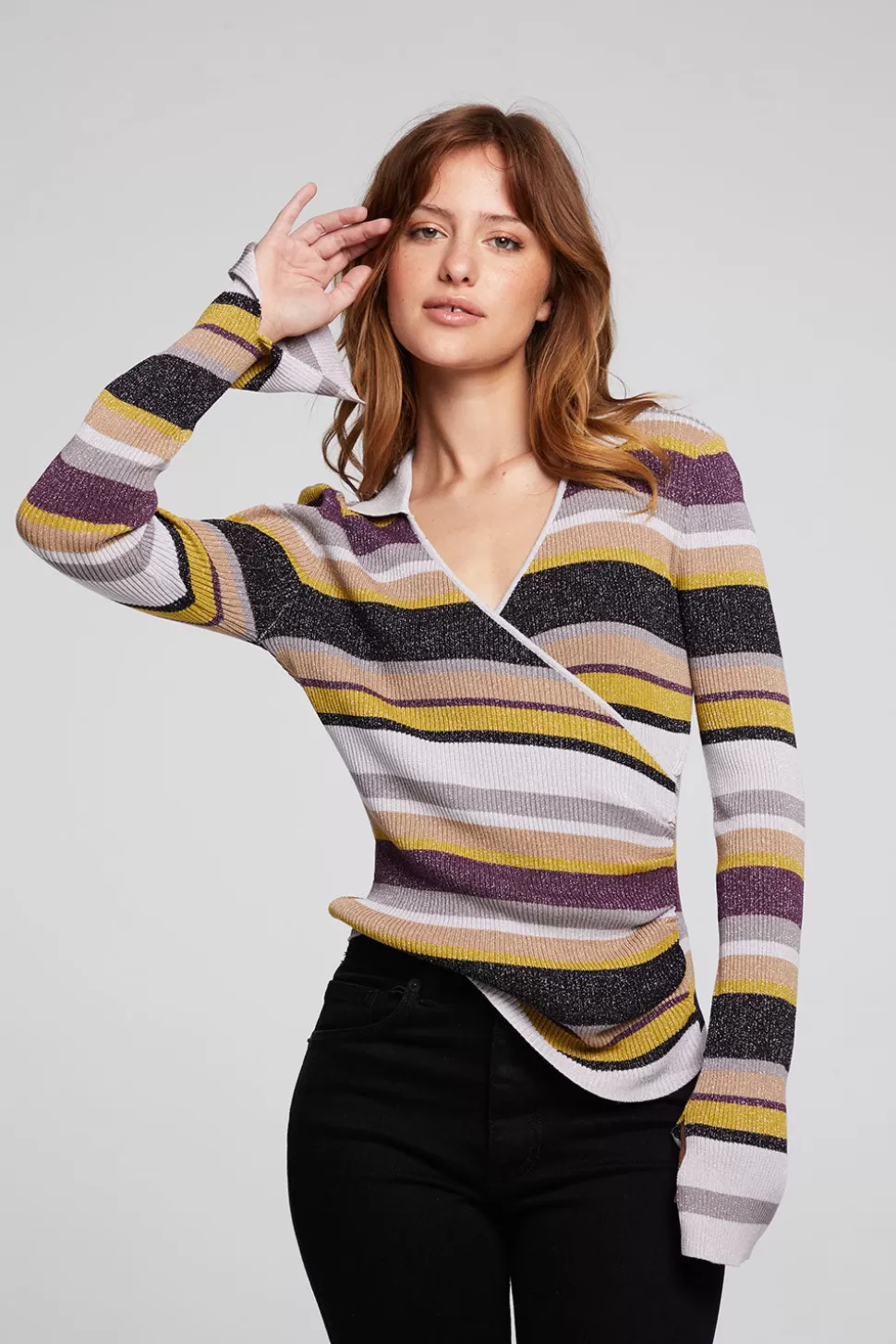 Chaser Brand Harper Haight Street Stripe Long Sleeve Best