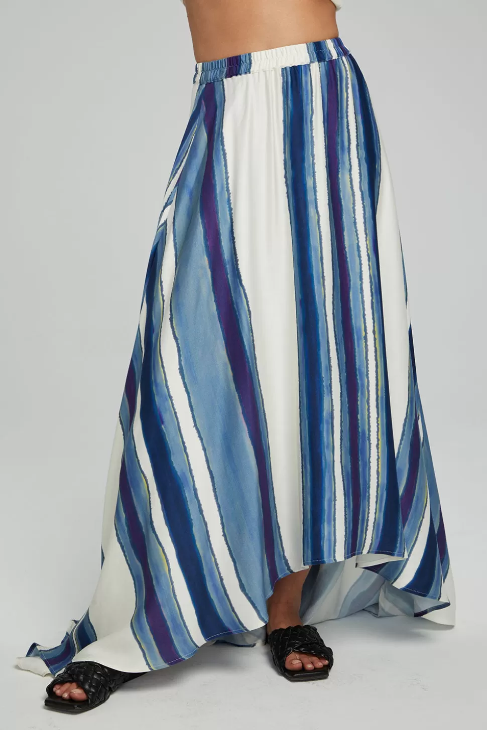 Chaser Brand Hazel Maxi Skirt - Pacific Stripe Outlet