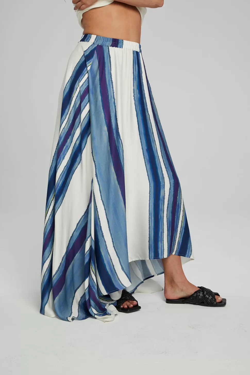 Chaser Brand Hazel Maxi Skirt - Pacific Stripe Outlet