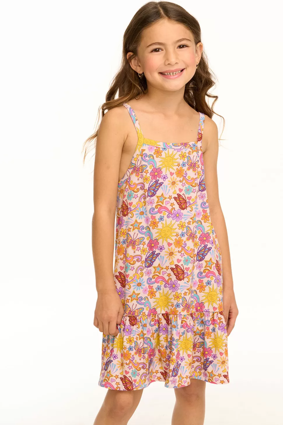 Chaser Brand Helena Sunny Days Print Dress Outlet