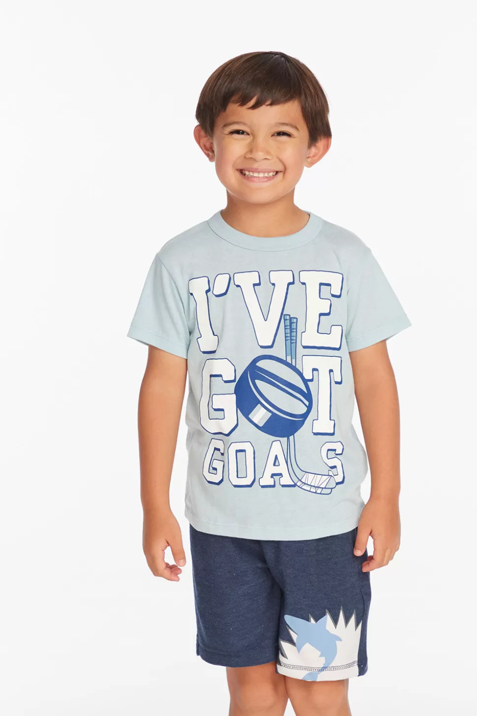 Chaser Brand Hockey Goals Boys Tee Clearance