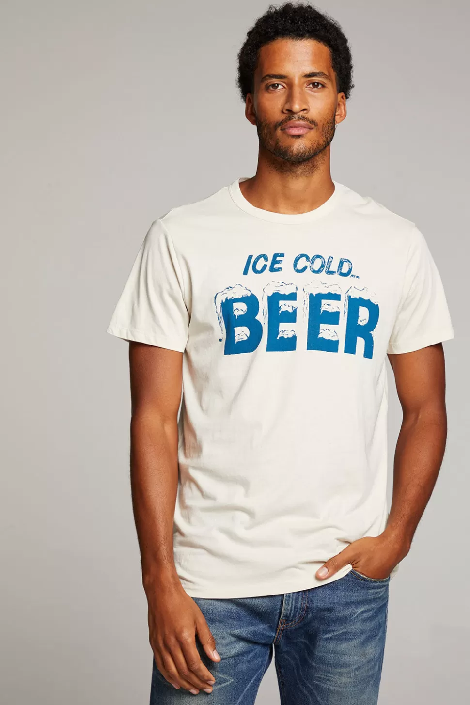 Chaser Brand Ice Cold Beer Mens Tee Discount