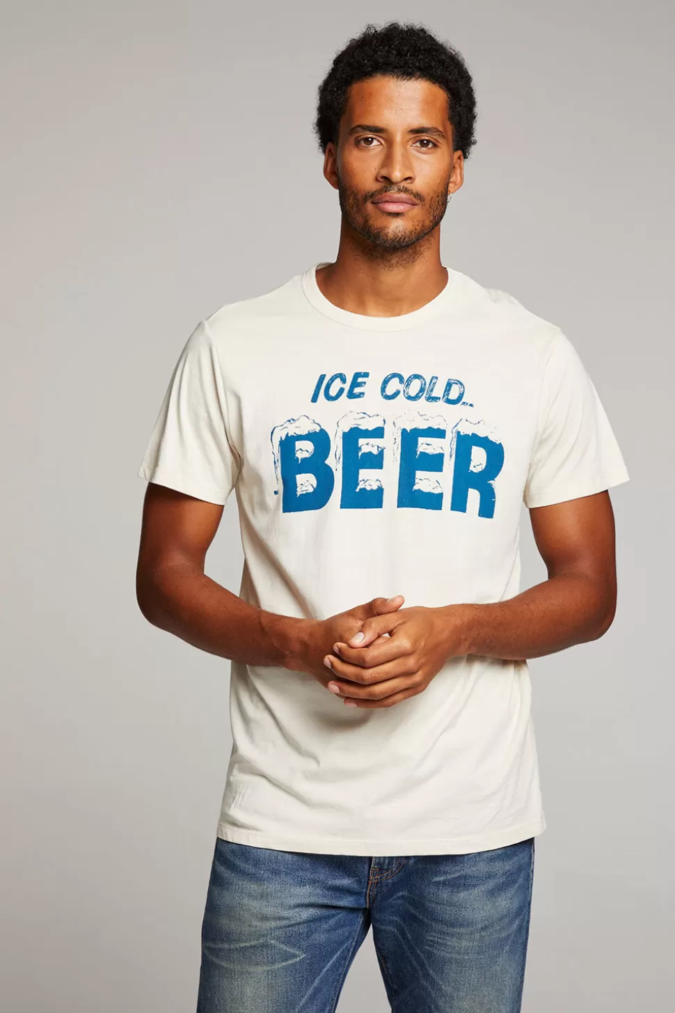 Chaser Brand Ice Cold Beer Mens Tee Discount