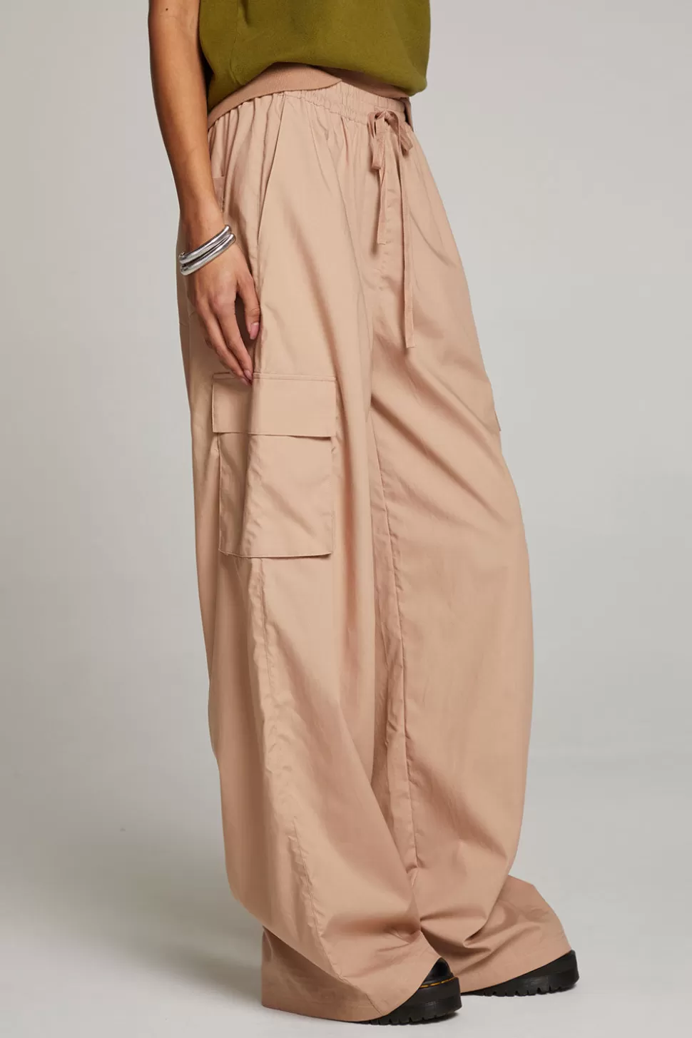 Chaser Brand Iris Warm Taupe Trouser Cheap