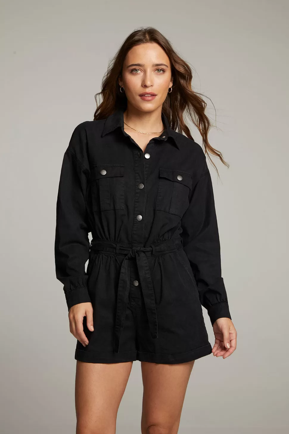 Chaser Brand Isabella Licorice Romper Shop