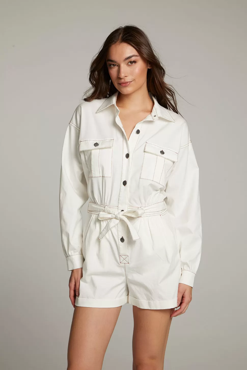 Chaser Brand Isabella White Romper New