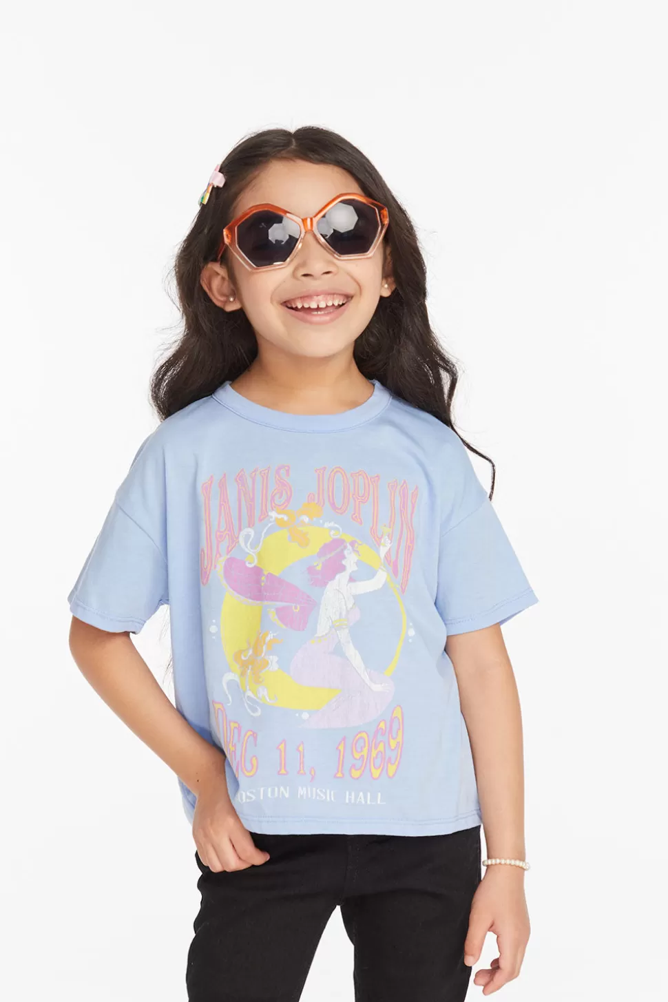 Chaser Brand Janis Joplin Boston Music Hall Girls Tee Sale