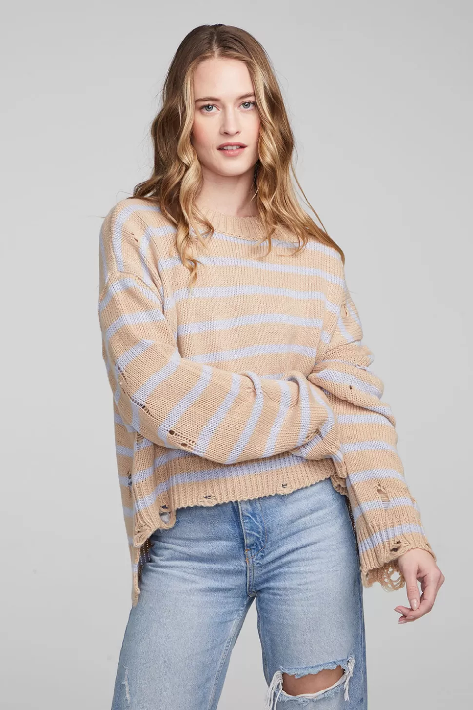 Chaser Brand Jax Fairfax Stripe Pullover Cheap