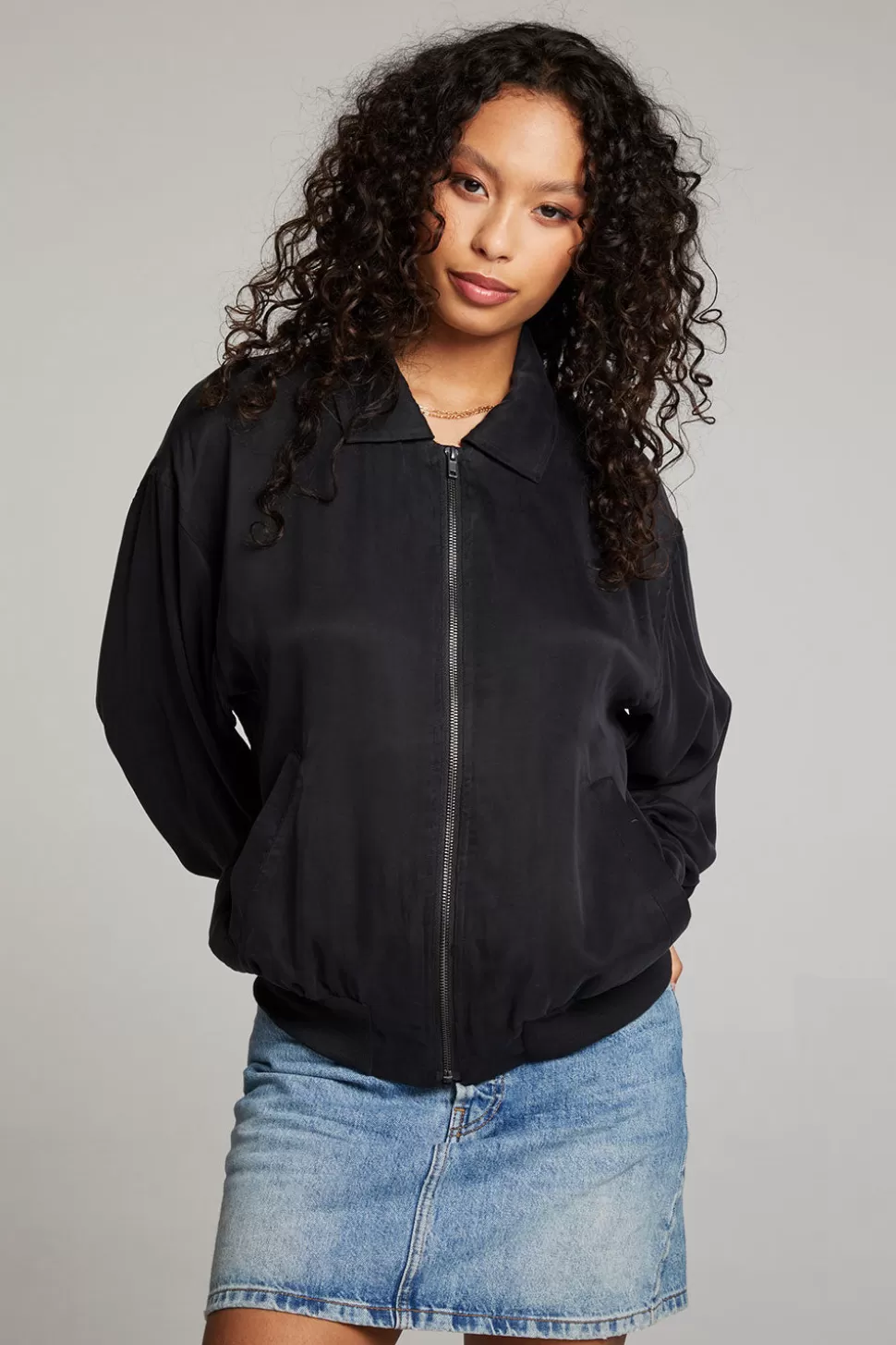 Chaser Brand Johnny Licorice Zip Up Jacket Cheap