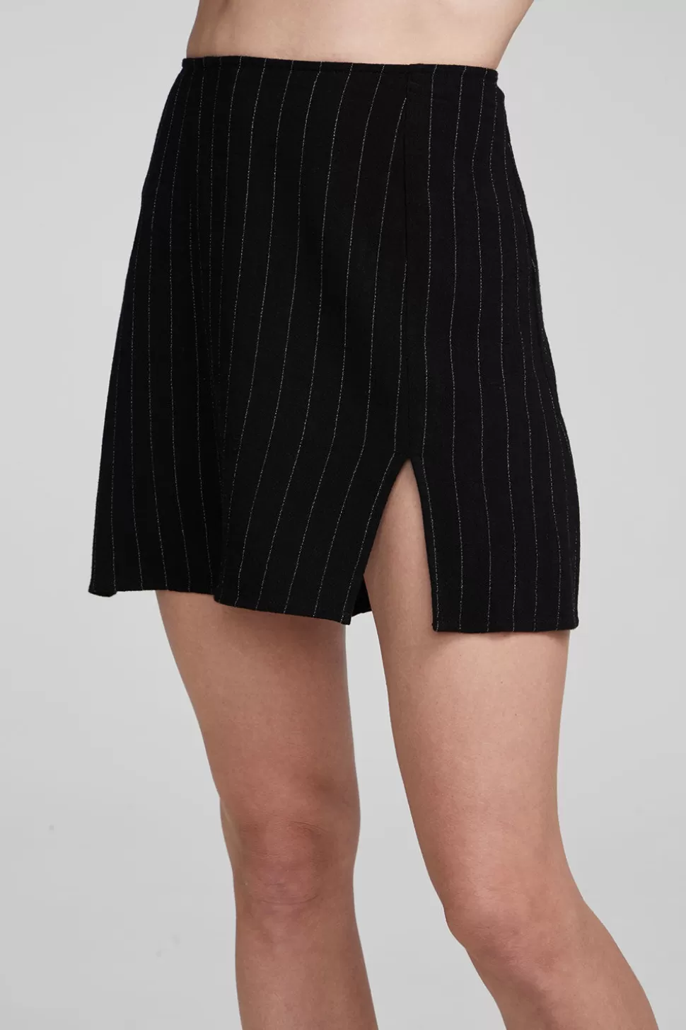 Chaser Brand Kiss Beverly Pinstripe Mini Skirt Store