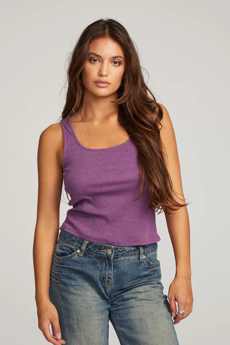 Chaser Brand Lander Eggplant Tank Sale