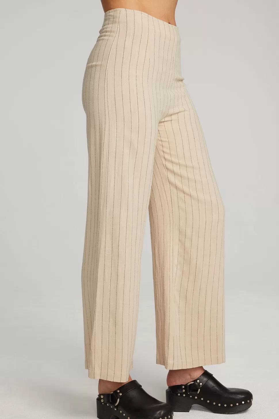 Chaser Brand Laurel White Pinstripe Trouser Clearance