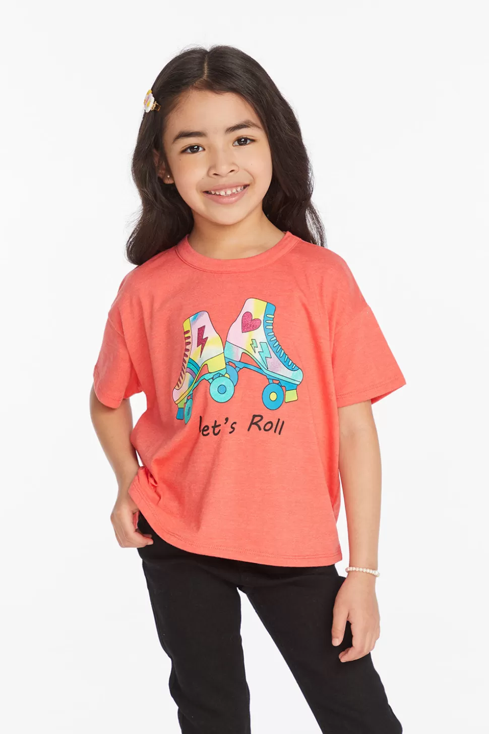 Chaser Brand Lets Roll Girls Tee Clearance