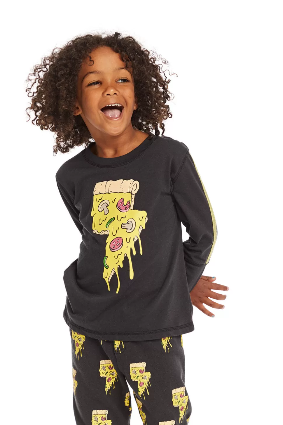 Chaser Brand Lightning Pizza Long Sleeve Pullover Cheap