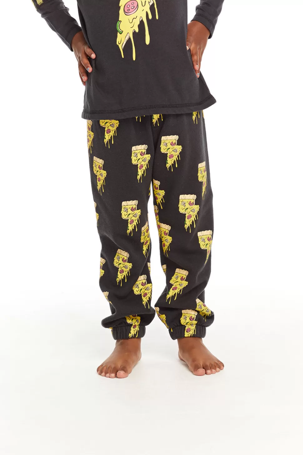 Chaser Brand Lightning Pizzas Cotton Fleece Pants Cheap