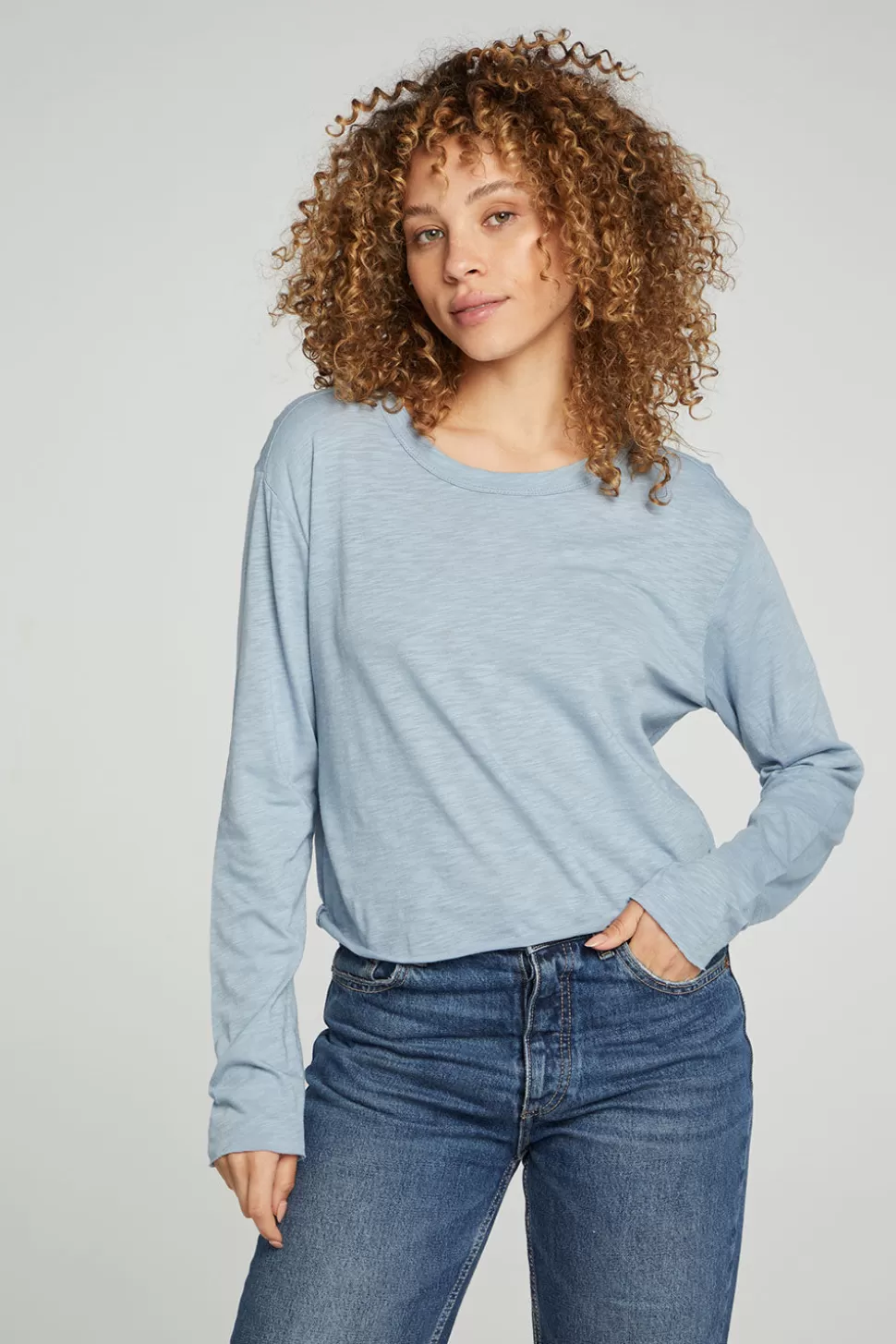 Chaser Brand Long Sleeve Cropped Tee Best