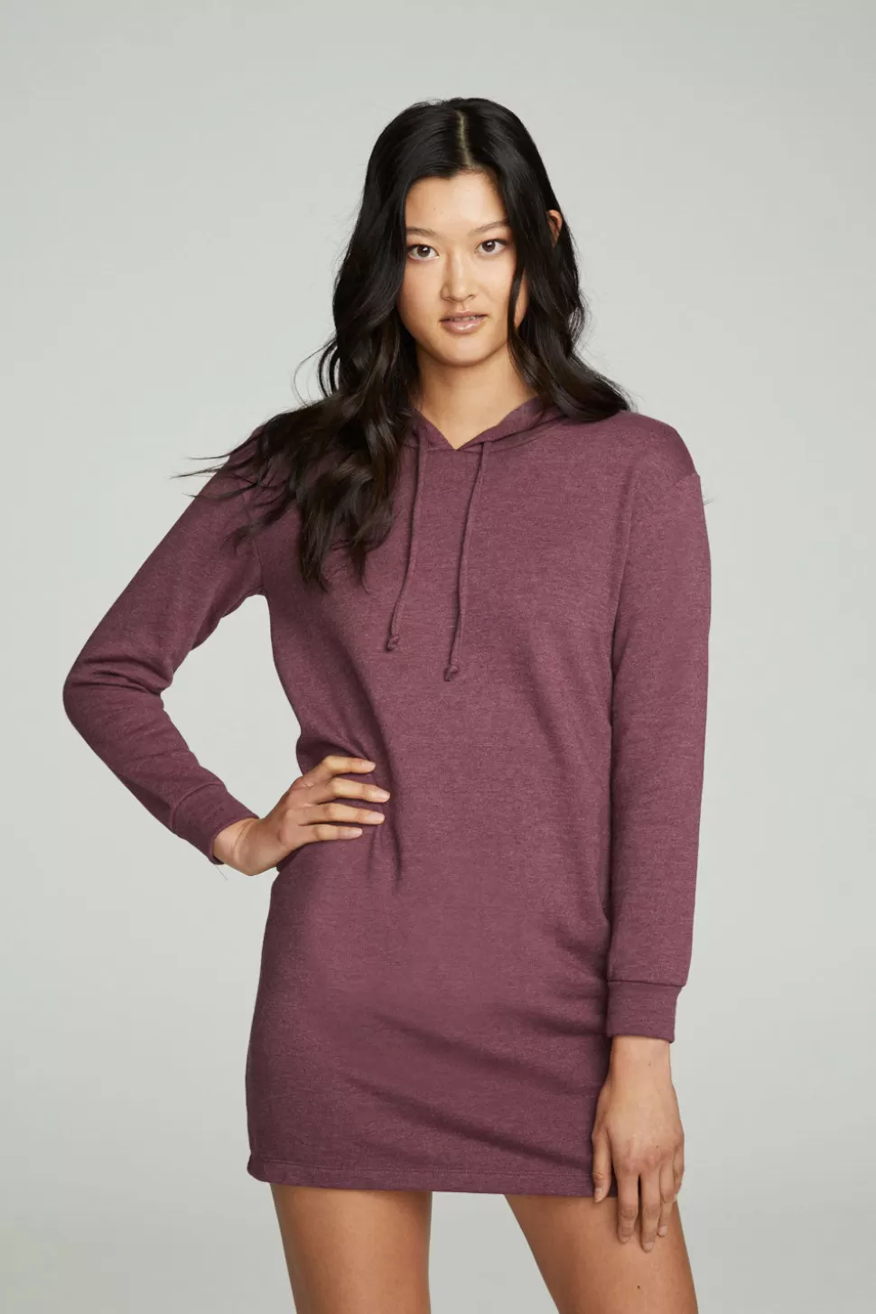 Chaser Brand Long Sleeve Hoodie Dress New