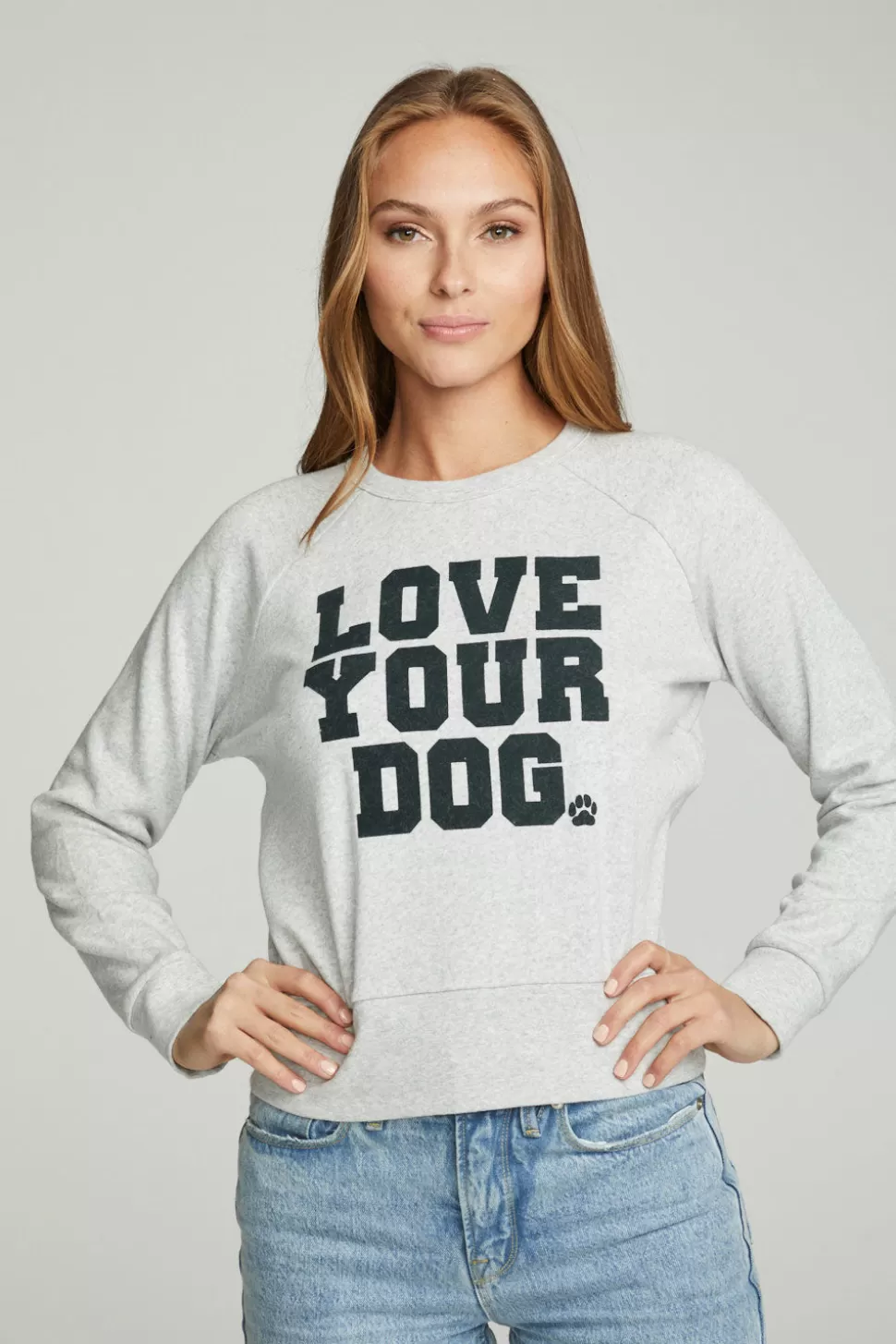 Chaser Brand Love Your Dog Charity Sweatshirt Cheap