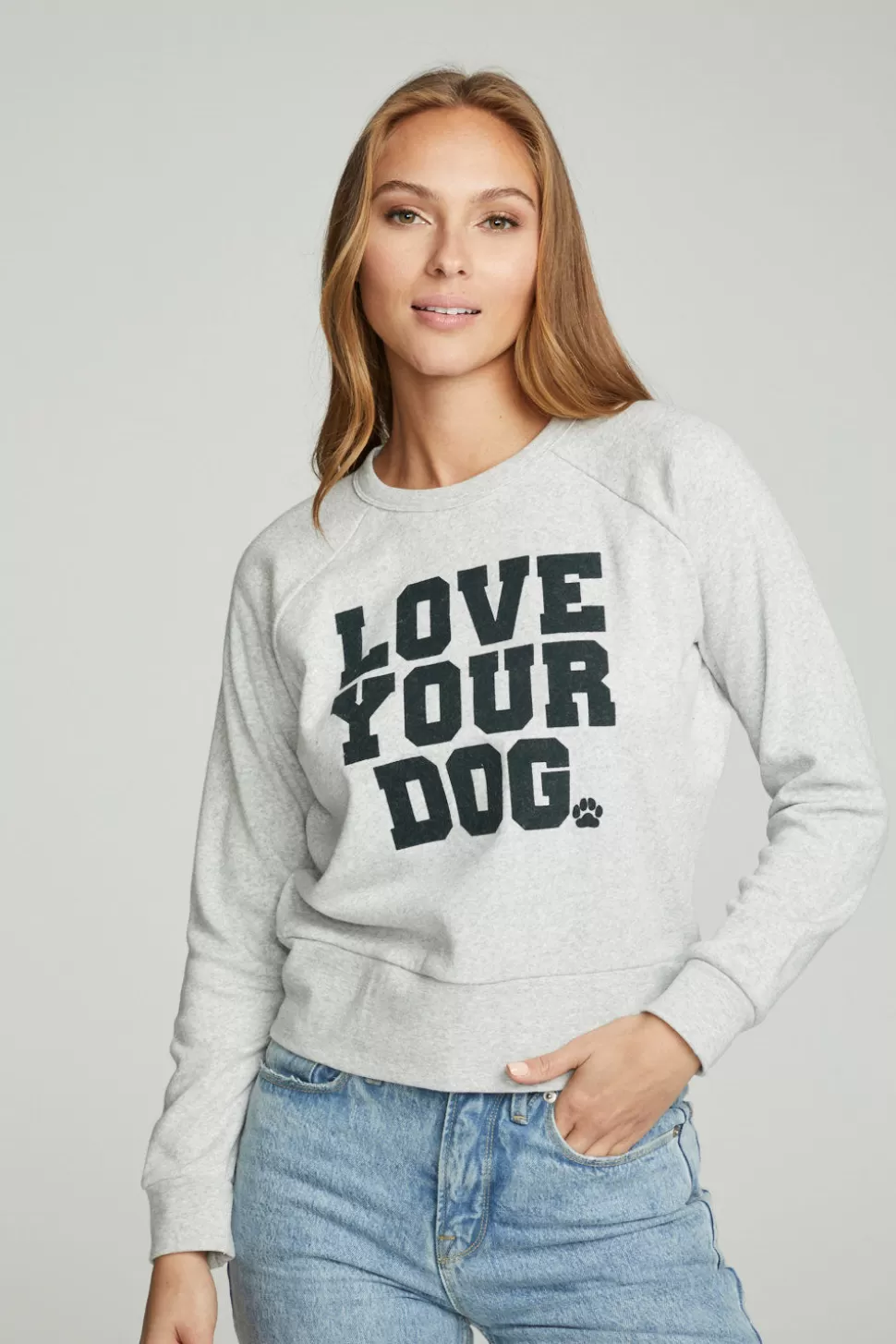 Chaser Brand Love Your Dog Charity Sweatshirt Cheap