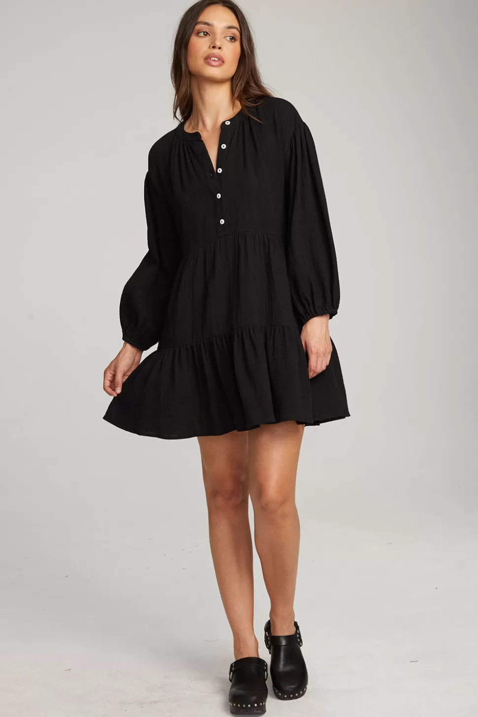 Chaser Brand Magnolia Licorice Mini Dress Flash Sale