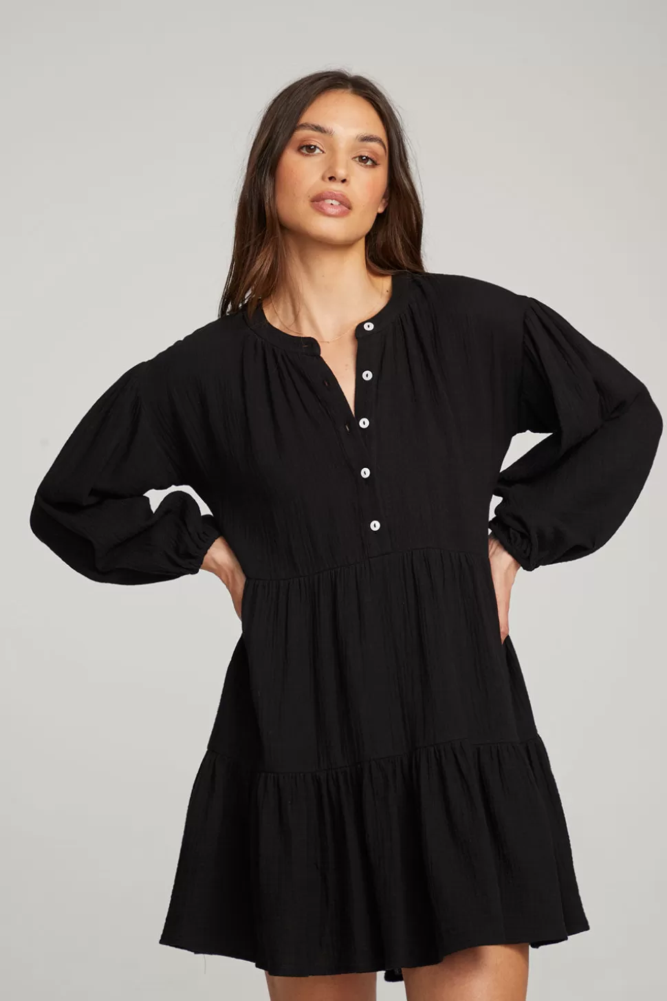 Chaser Brand Magnolia Licorice Mini Dress Flash Sale