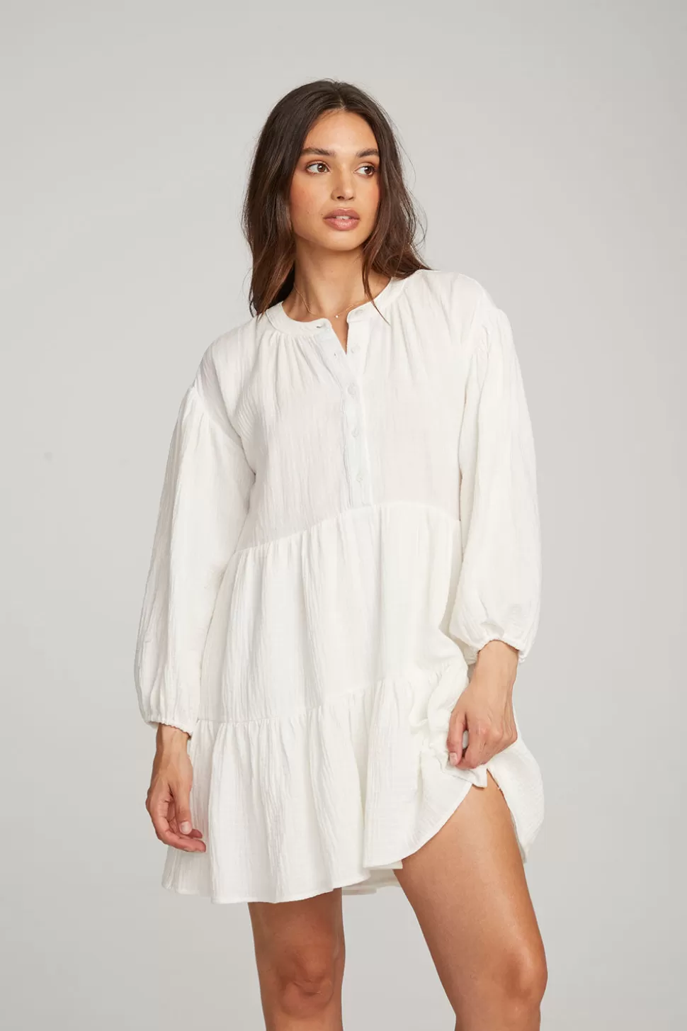 Chaser Brand Magnolia White Mini Dress Sale