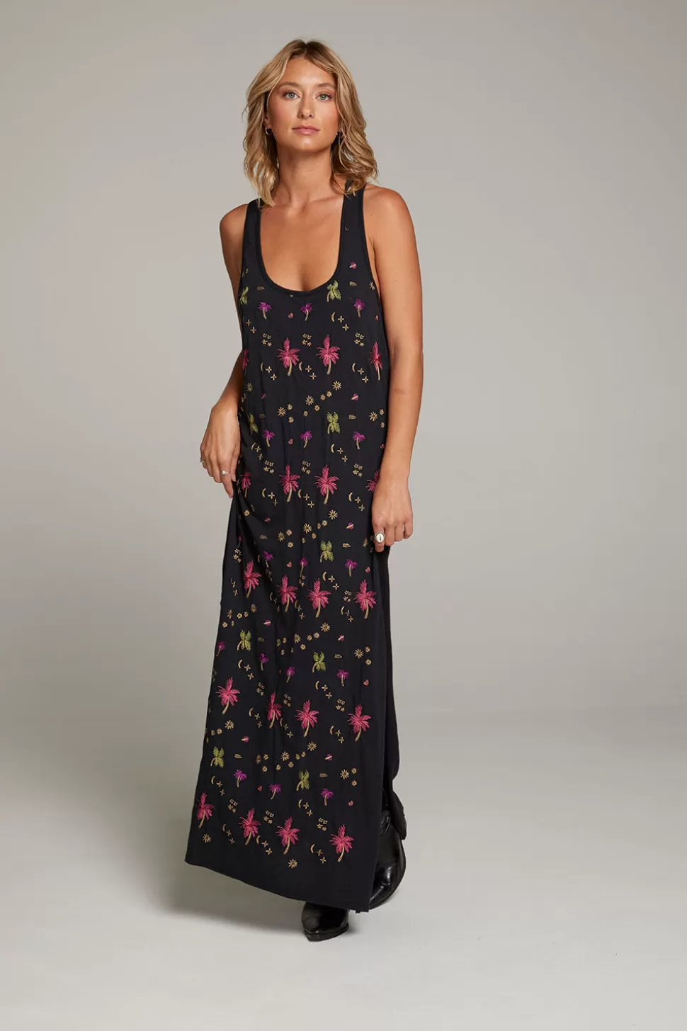 Chaser Brand Manatee Night Palm Maxi Dress Store