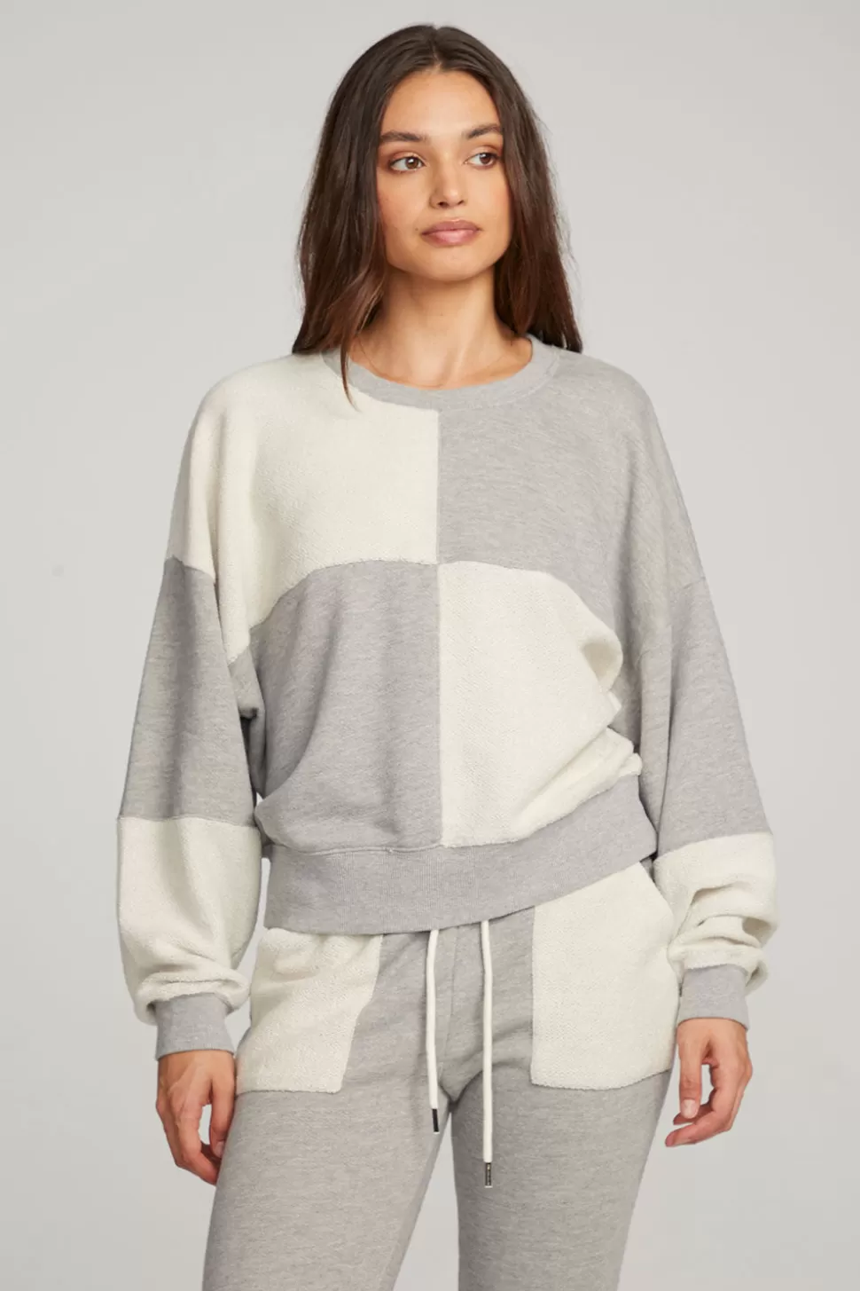 Chaser Brand Marie Heather Grey Pullover Online