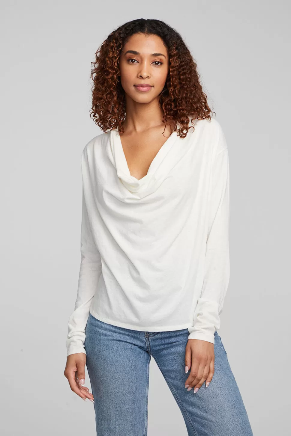 Chaser Brand Mela Bright White Long Sleeve Fashion