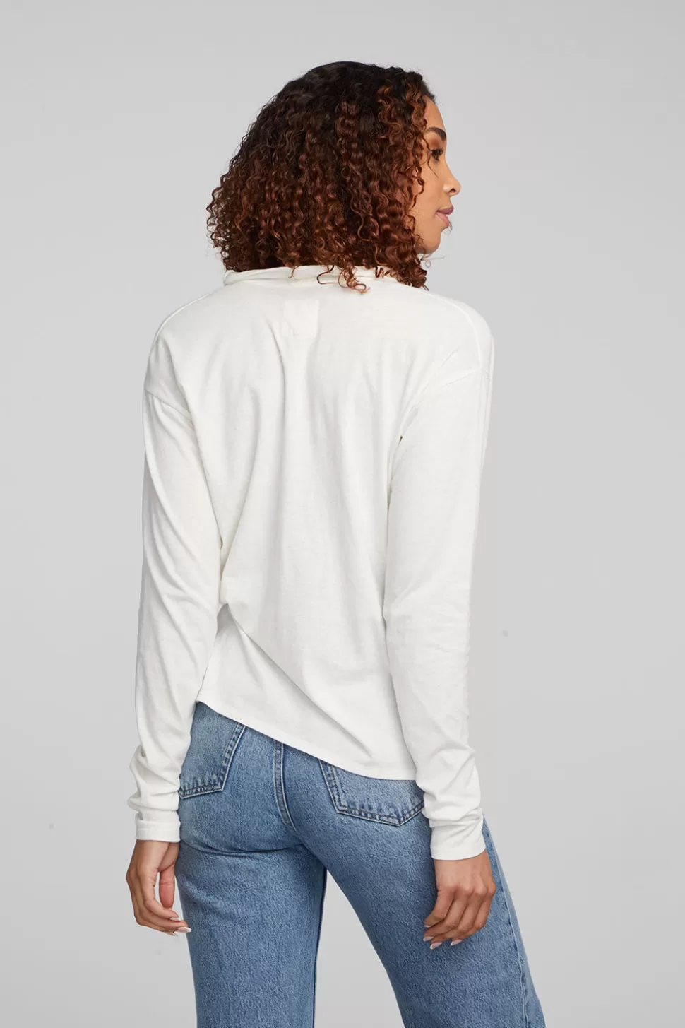 Chaser Brand Mela Bright White Long Sleeve Fashion