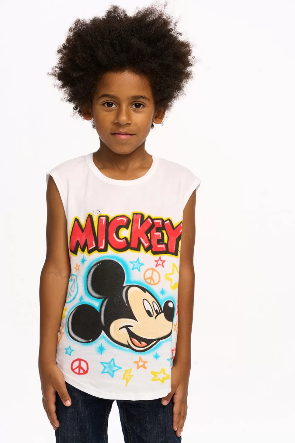 Chaser Brand Mickey Mouse - Airbrush Mickey Caleb Tank Cheap