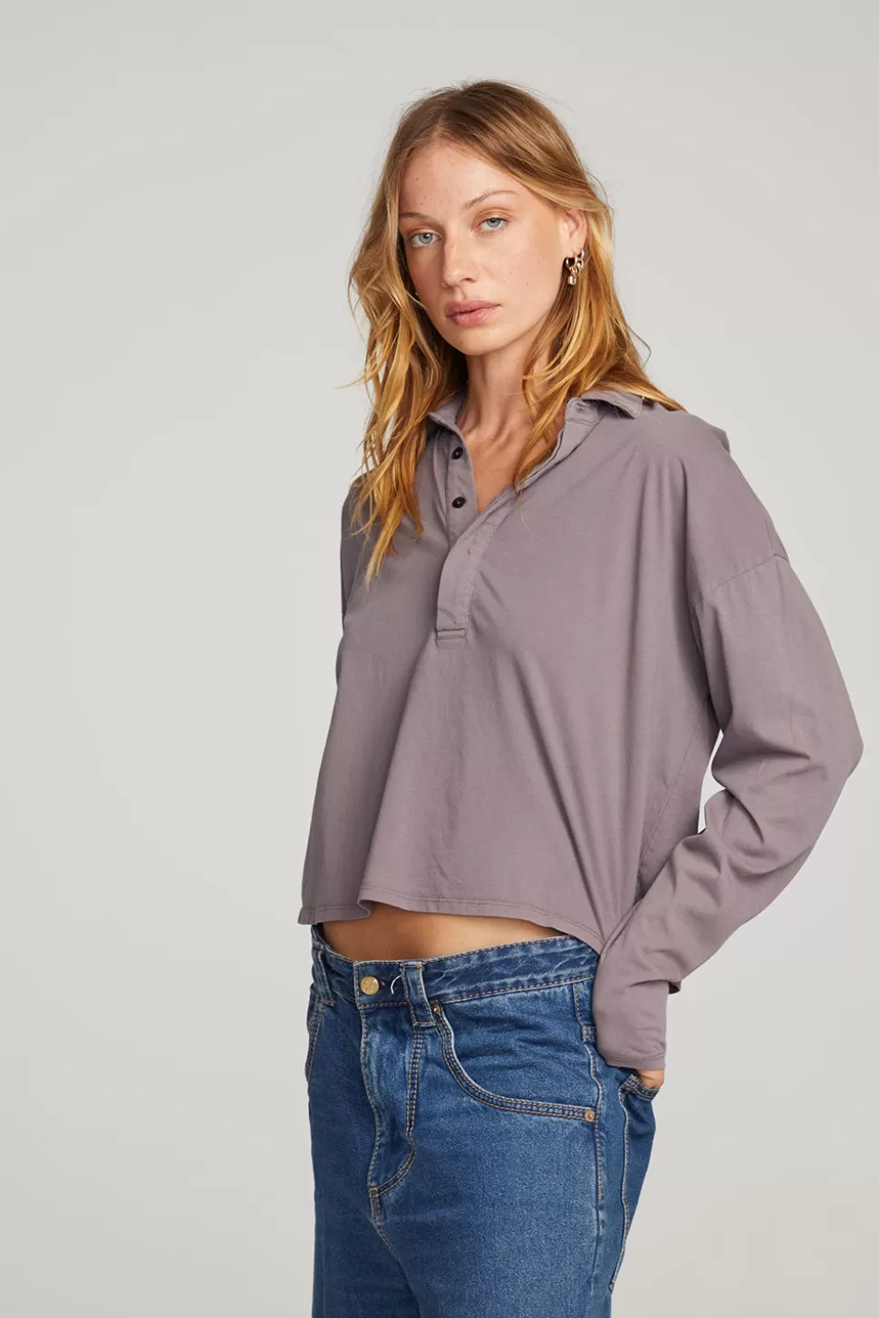 Chaser Brand Miles Purple Sage Long Sleeve Shop