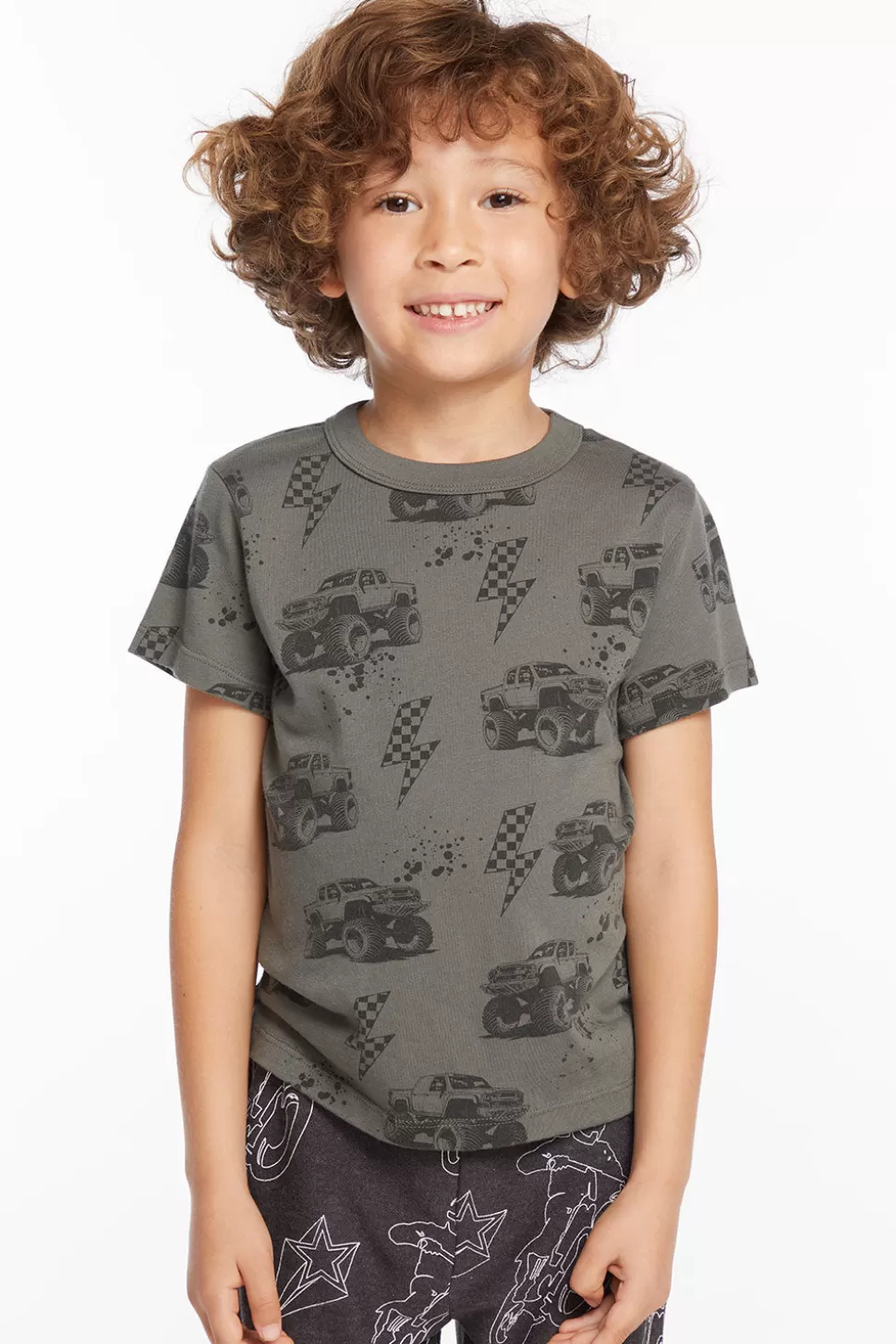 Chaser Brand Monster Trucks Kids Tee Best